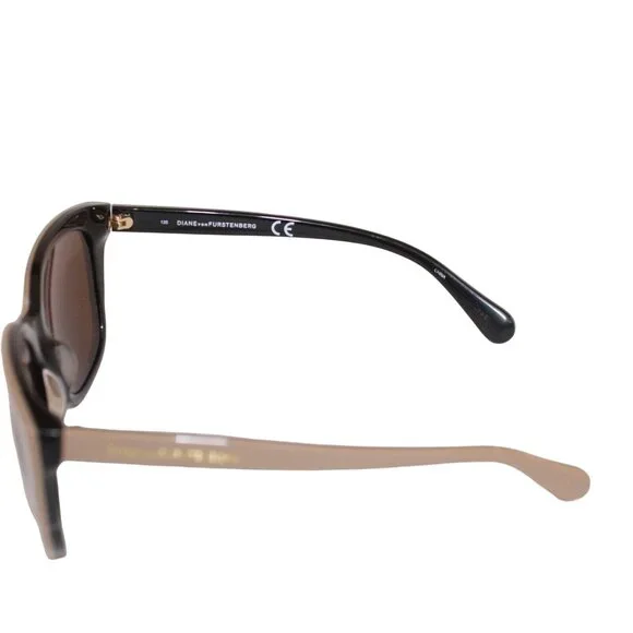 Diane von Furstenberg DVF 641S NERI 001 55/18 Brown Taupe Lenses Sunglasses - Picture 4 of 9